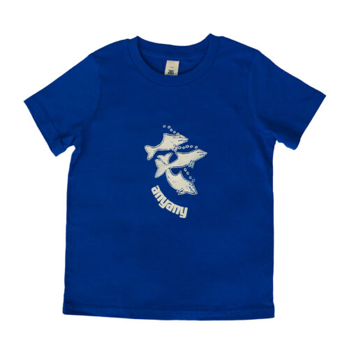 Kids T-Shirt Blue: Anyany / Mutjalanydjal - Dhuwarrwarr Marika