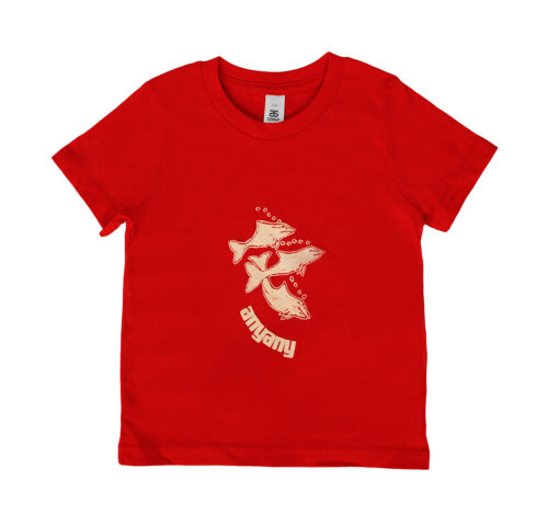 Kids T-Shirt Red: Anyany / Mutjalanydjal - Dhuwarrwarr Marika