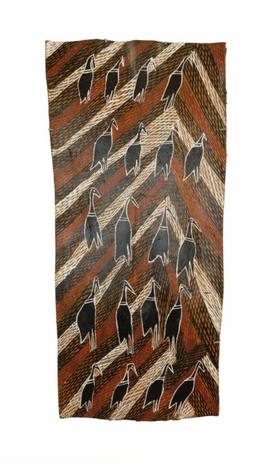 <br>Rrapurapu Gurruwiwi</br><strong>Gurrumaṯtji </strong><br>96.7 x 42.5cm</br><br>ID: 1631-25</br>
