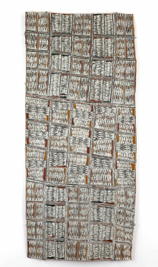 <br>Wunduru Mununggurr</br><strong>Miny’tji </strong><br>86 x 39cm</br><br>ID: 2456-25</br>