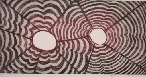 <br>Dhuwarrwarr Marika</br><strong>Milngurr 2W</strong><br>25 x 50cm /  Paper: Hahnemuhle</br><br>ID: 4-16</br>