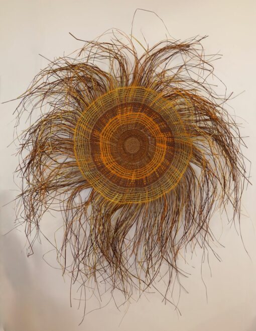 <br>Gawiŋu Samantha Dalparri</br><strong>Ŋaṉmarra </strong><br>60 x 60cm Internal coil</br><br>ID: 3901-25</br>