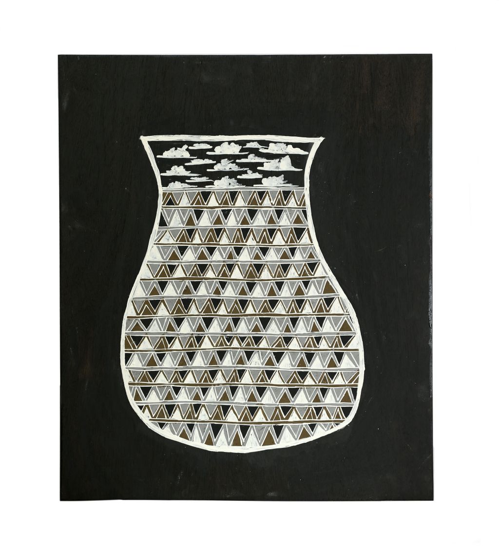 <br>Bulthirrirri Wunuŋmurra</br><strong>Waŋupini </strong><br>61cm x 51cm</br><br>ID: 7820-22</br>