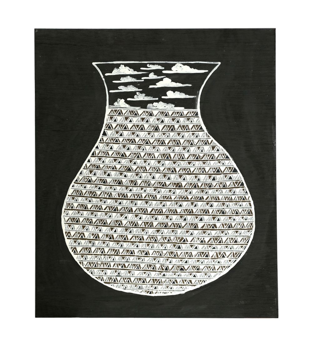 <br>Bulthirrirri Wunuŋmurra</br><strong>Waŋupini </strong><br>61cm x 51cm</br><br>ID: 8062-22</br>