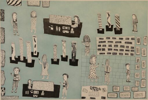 <br>Munuy’ŋu Marika</br><strong>Gallery </strong><br>Image Size: 33.5 x 50cm; Paper Size: 51 x 66.5; Paper: Somerset</br><br>ID: 4472-25</br>