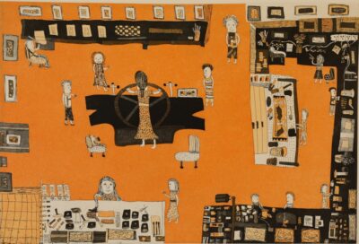 <br>Munuy’ŋu Marika</br><strong>Print Space </strong><br>Image Size: 33.5 x 50cm; Paper Size: 51 x 66.5; Paper: Somerset</br><br>ID: 4483-25</br>