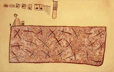 <br>Dhalmula #2 Burarrwaŋa</br><strong>Work In Progress</strong><br>Image Size: 32 x 50cm; Paper Size: 49 x 65cm</br><br>ID: 4552-25</br>