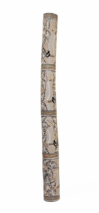 <br>Djul’djul Gurruwiwi</br><strong>Brolga </strong><br>222 x 17cm</br><br>ID: 1820-25</br>