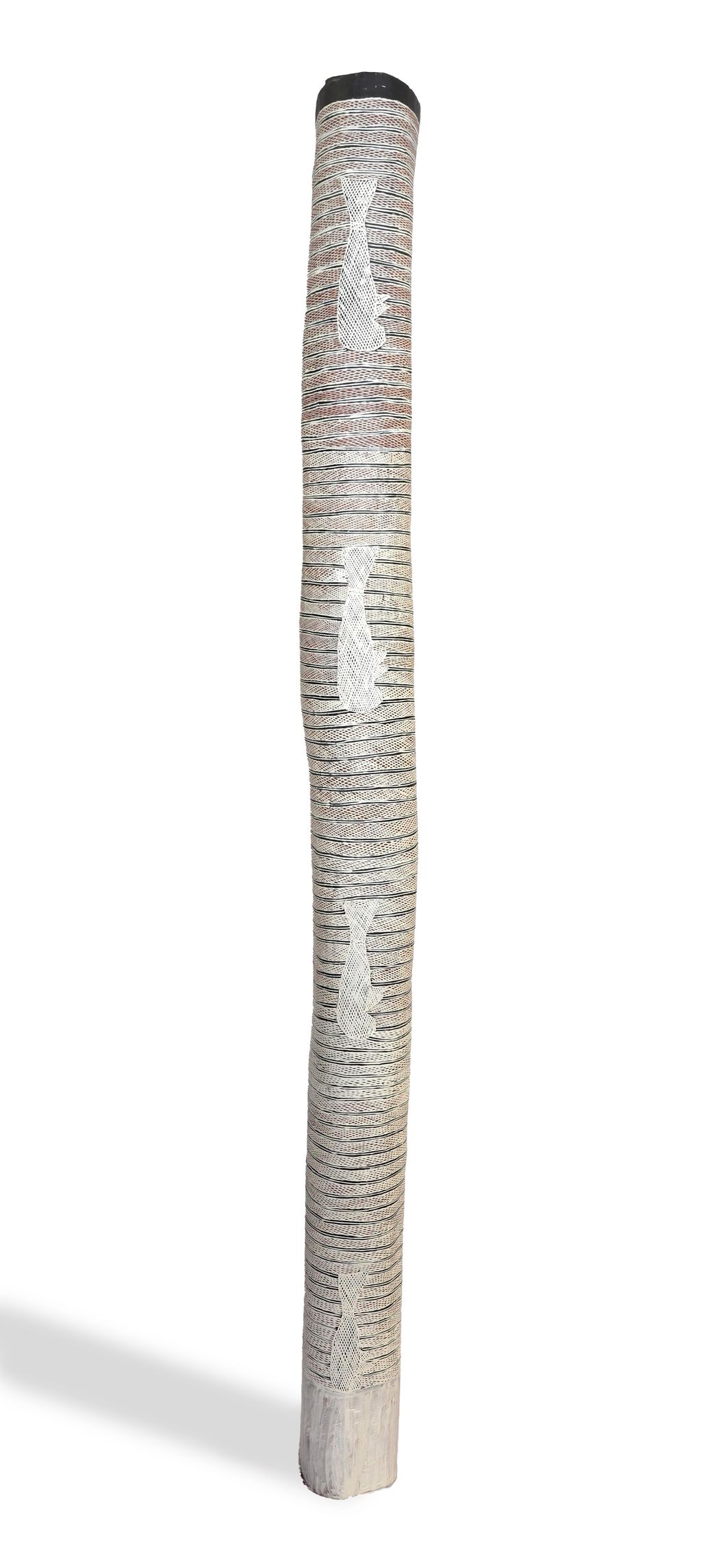 <br>Garrpathi Marawili</br><strong>Ḻarrakitj </strong><br>209 x 18cm</br><br>ID: 67-25</br>