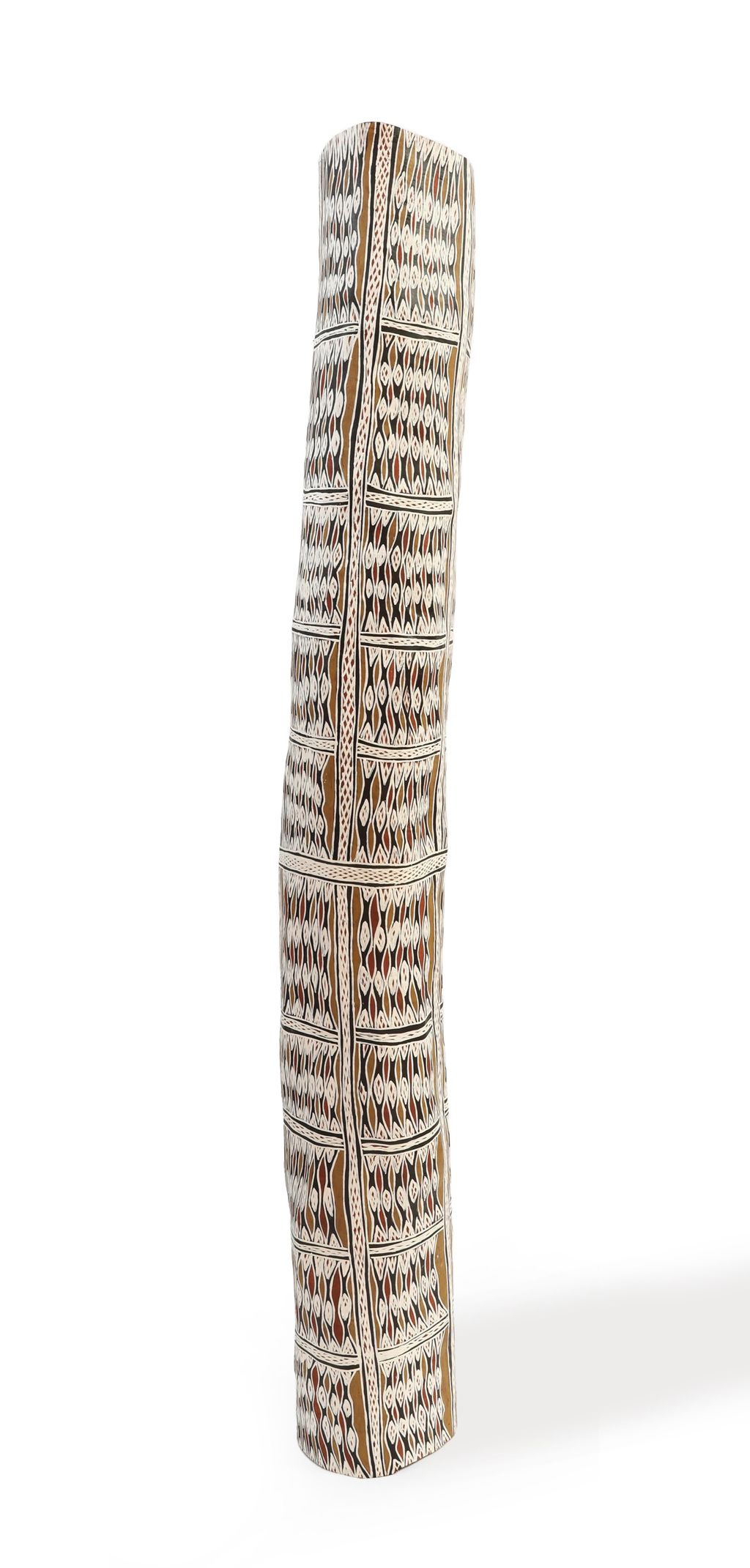 <br>Dhambiŋ Burarrwaŋa</br><strong>Ḻarrakitj </strong><br>149 x 19cm</br><br>ID: 8592-24</br>