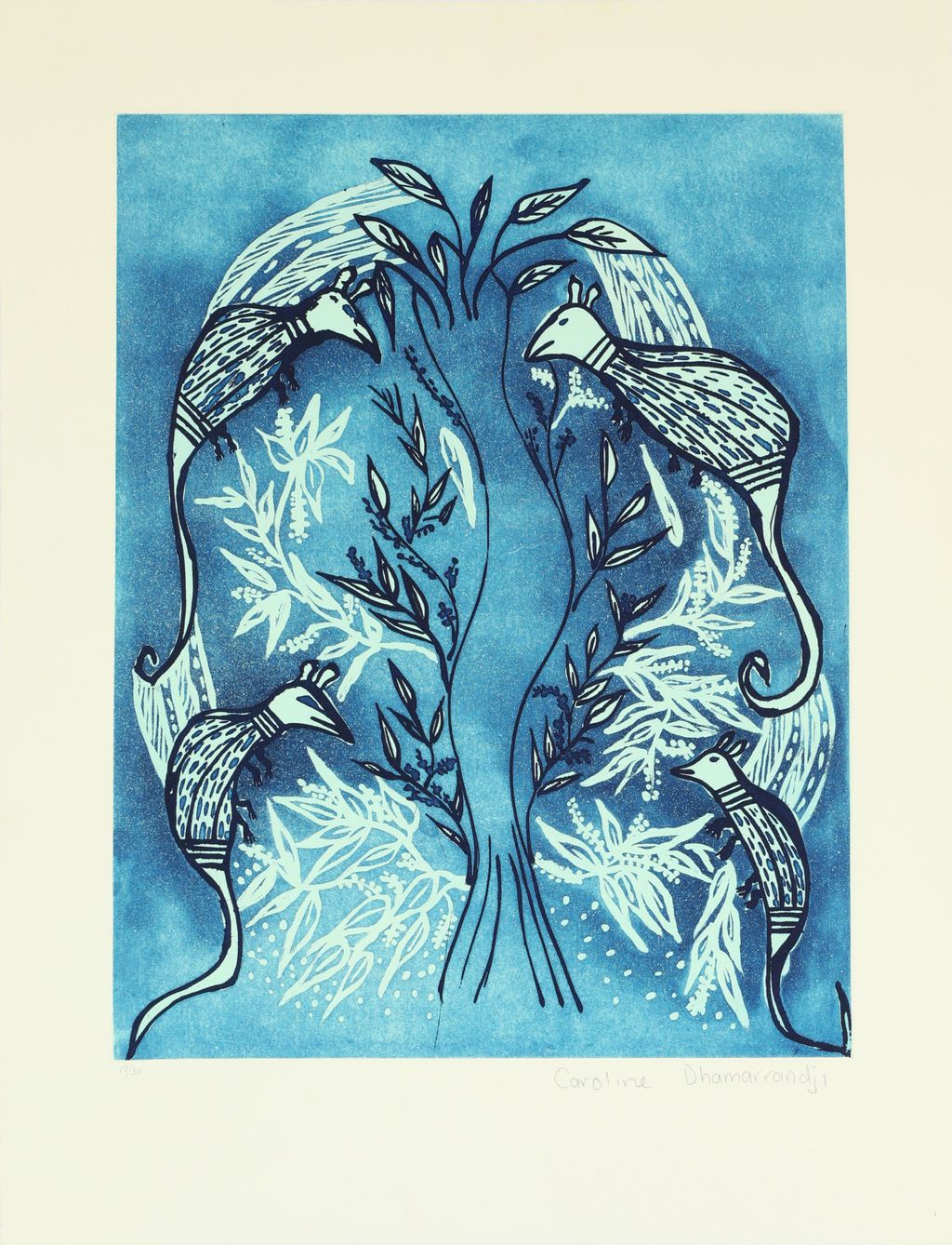 <br>Datjuluma Guyula</br><strong>Marrŋu</strong><br>paper size 53 cm x 40 cm; image size 39 cm x 30 cm Hahnemuhle paper</br><br>ID: 606-22</br>