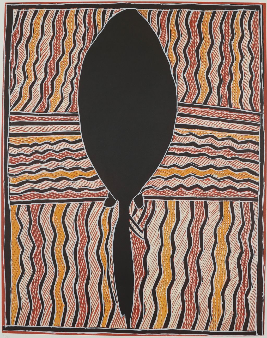 <br>Marrirra Marawili (dec)</br><strong>Gurrtjpi</strong><br>49 x 62cm Paper: 68 x 76cm</br><br>ID: 277-16</br>