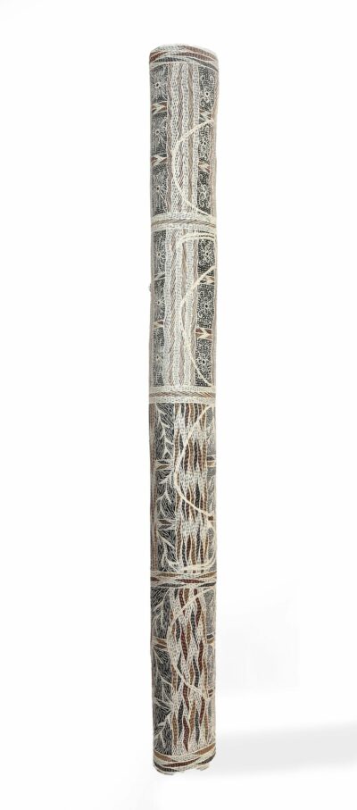 <br>Gurrundul #1 Marawili</br><strong>Ḻarrakitj </strong><br>219 x 20</br><br>ID: 65-25</br>