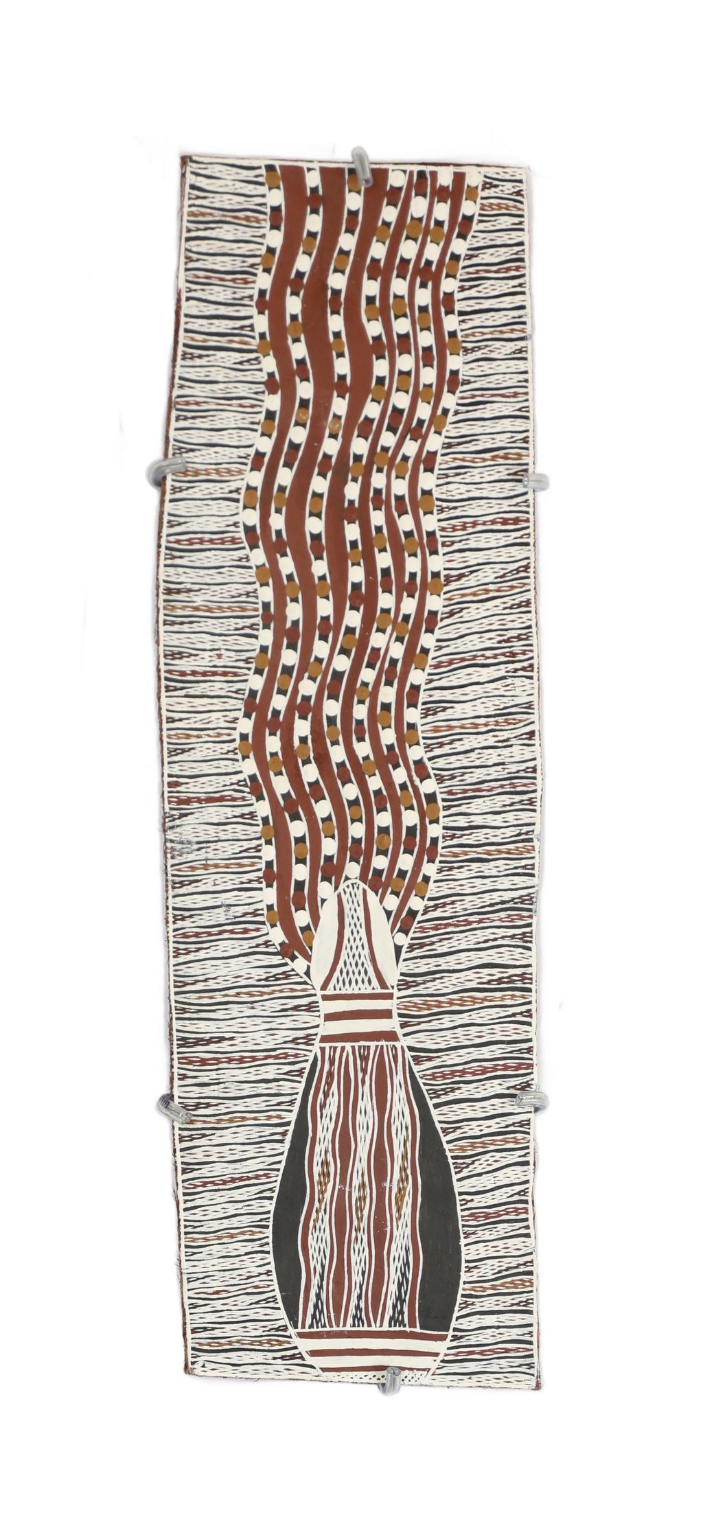 <br>Warŋgarrkŋa#2 Ganambarr</br><strong>Limin </strong><br>47 x 14cm</br><br>ID: 2272-25</br>