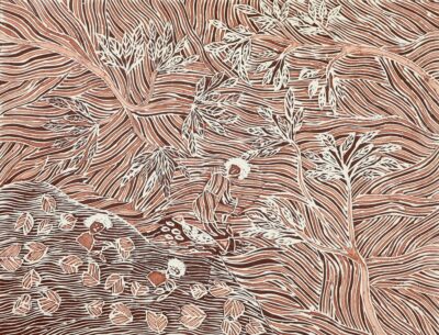 <br>Yalmakany Marawili</br><strong>Wakwak at Waŋurru</strong><br>Image Size 65.6 x 50.5cm; Paper: Hahnumuhle </br><br>ID: 4891-24</br>