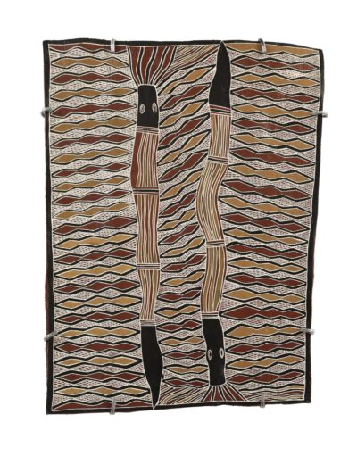 <br>Muypirri Marawili</br><strong>Mundukul/Burrut'tji - Lightning Snake </strong><br>49 X 36cm</br><br>ID: 8351-24</br>