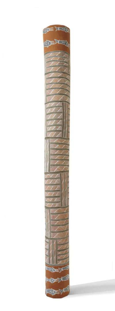 <br>Djurrayun Murrinyina</br><strong>Djarrwark</strong><br>195.5x18cm</br><br>ID: 6139-21</br>