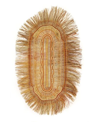 <br>Gayilil Ngurruwuthun</br><strong>Ŋaṉmarra </strong><br>Weaving: 165 x 77cm; Fringe: 25cm</br><br>ID: 2291-26</br>