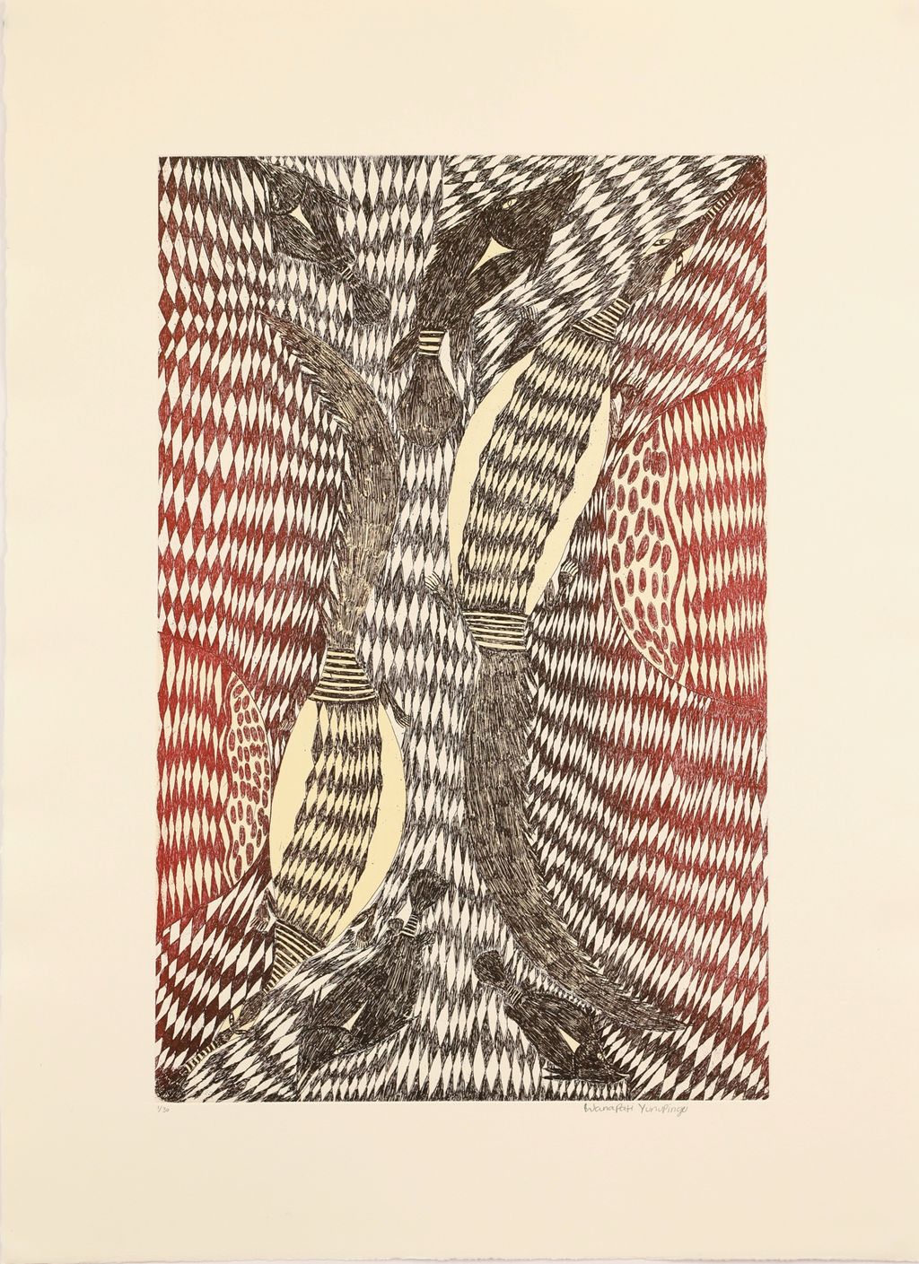 <br>Wanapati Yunupiŋu</br><strong>Garraŋali</strong><br>50.5 x 33cm</br><br>ID: 8054-25</br> - Image 2