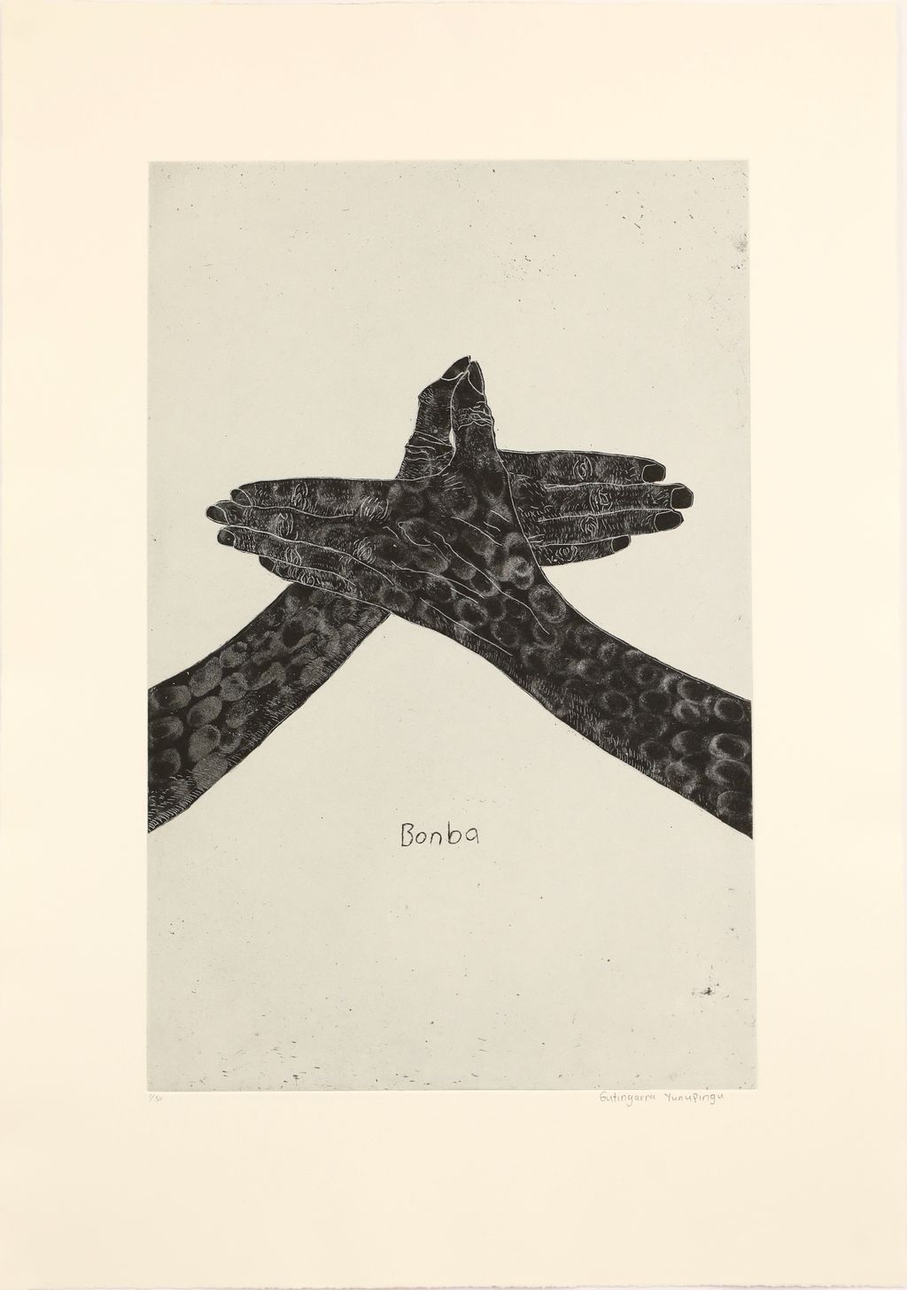 <br>Gutiŋarra Yunupiŋu</br><strong>Bonba</strong><br>50 x 32cm</br><br>ID: 8101-25</br> - Image 2