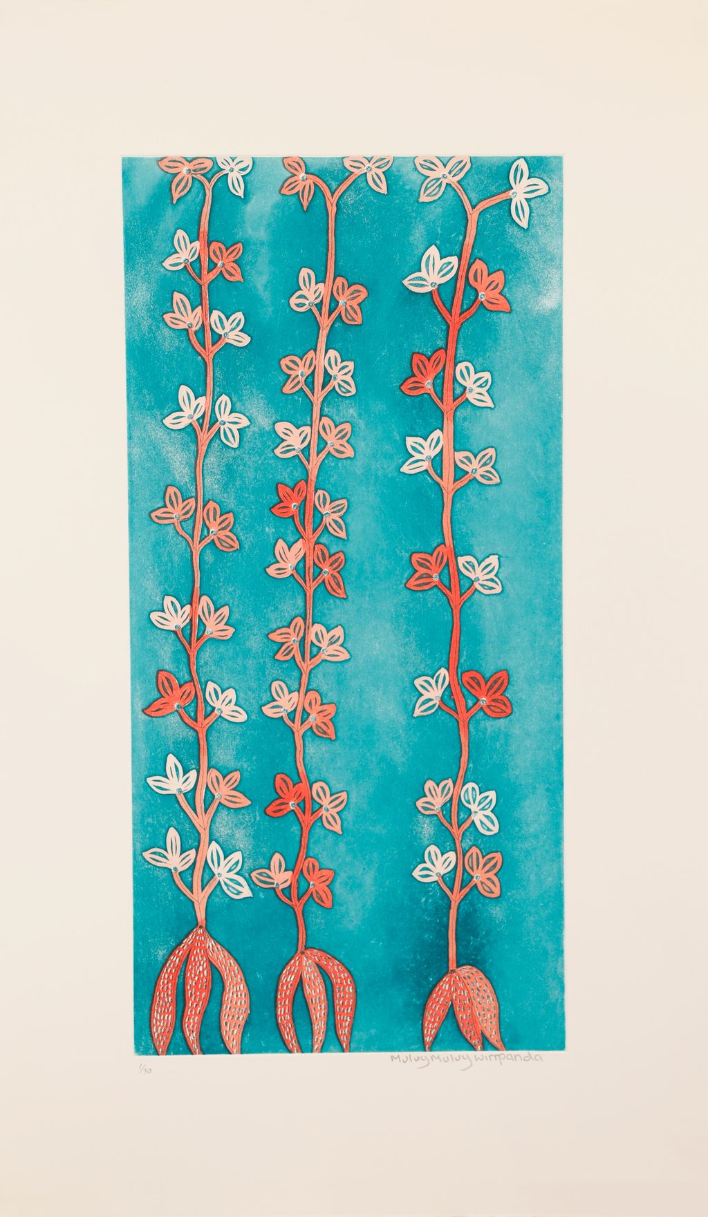 <br>Muluymuluy Wirrpanda</br><strong>Riny'tjaŋu </strong><br>50 x 24.5cm</br><br>ID: 1019-26</br> - Image 2