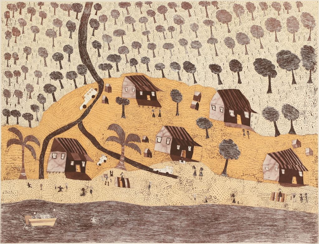 <br>Gutiŋarra Yunupiŋu</br><strong>Buymarr</strong><br>49.5 x 65.5cm</br><br>ID: 2244-26</br>