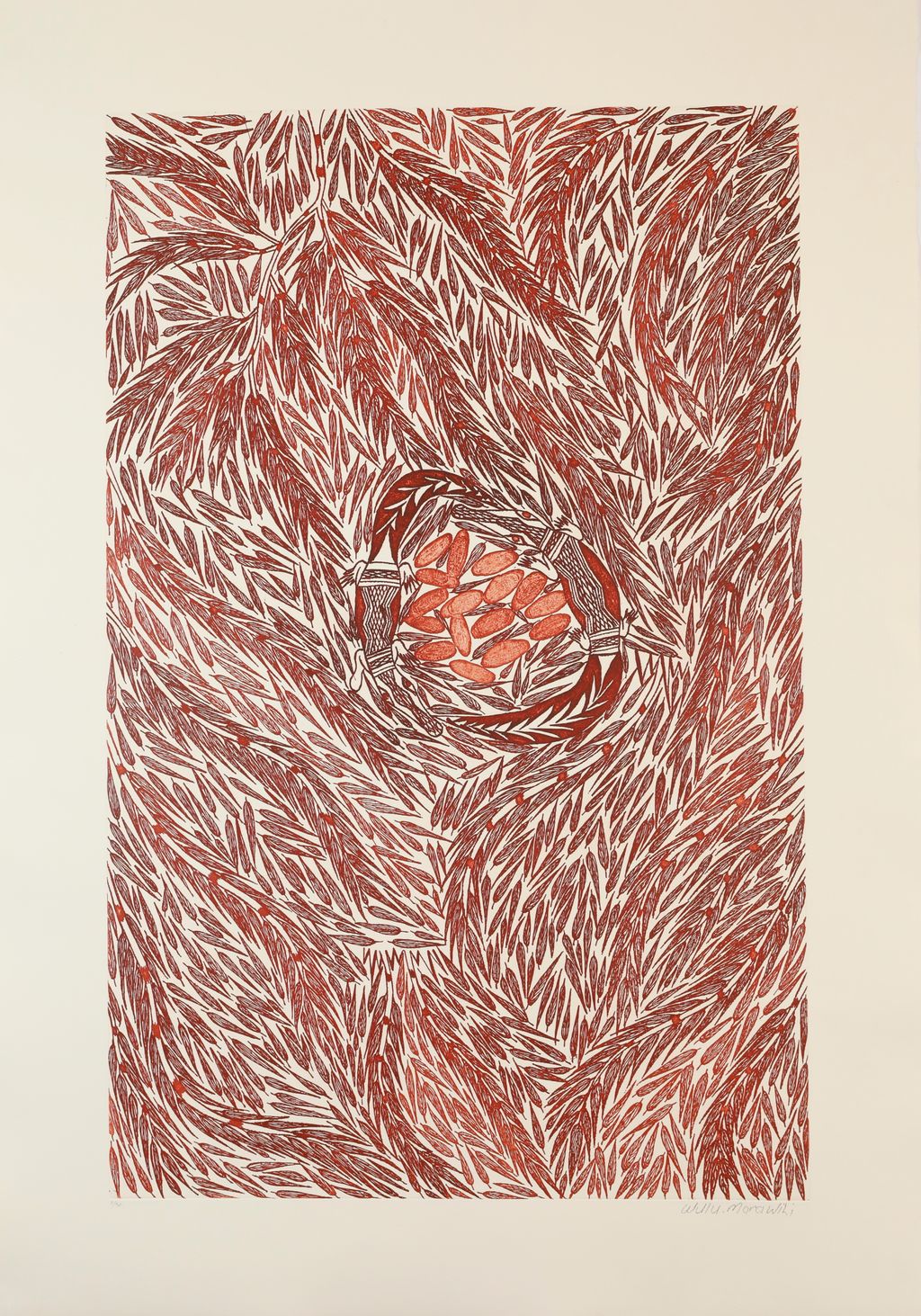 <br>Wulu Marawili</br><strong>Garraŋali </strong><br>79 x 50.5cm</br><br>ID: 3870-26</br> - Image 2