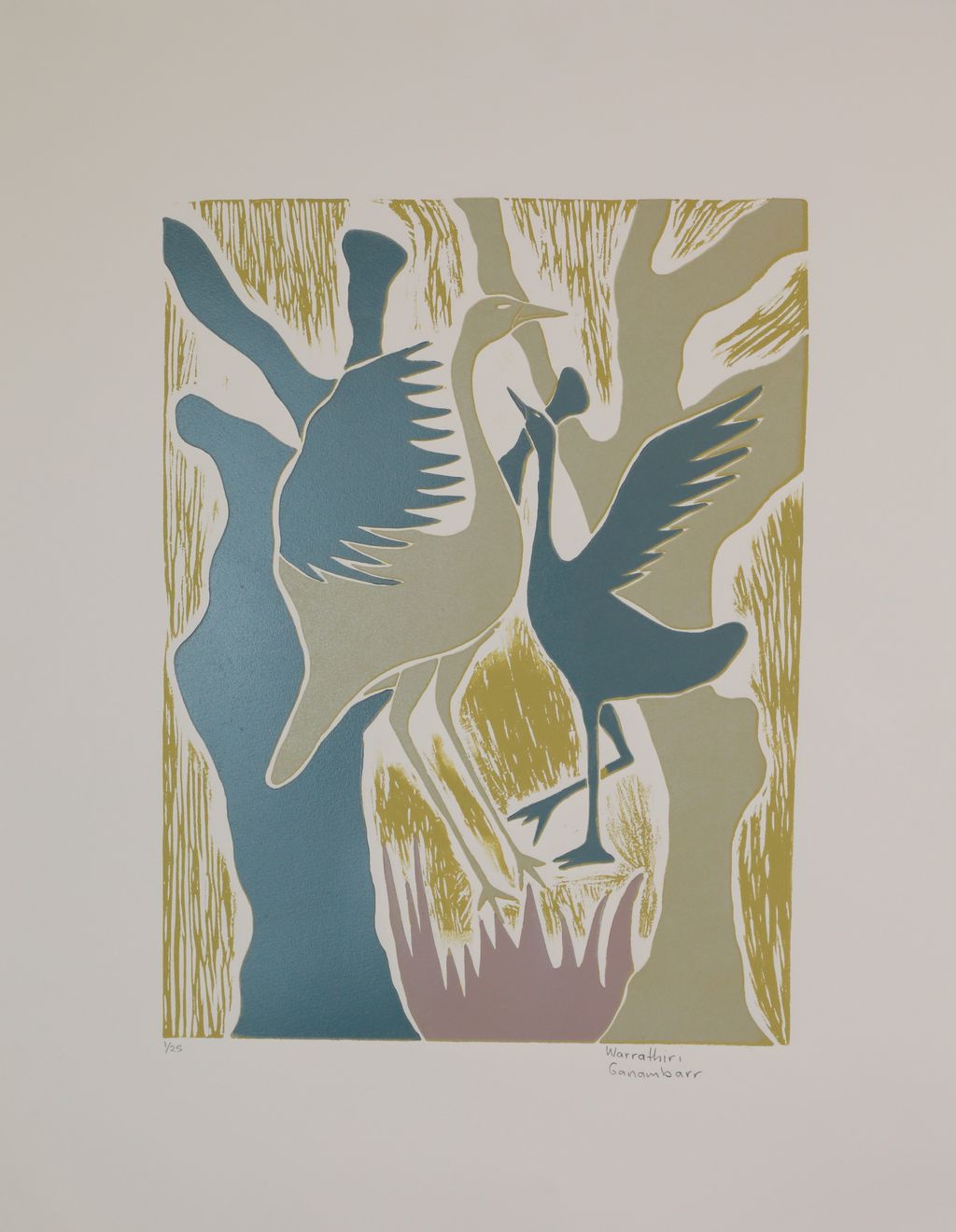 <br>Warrathiri Ganambarr</br><strong>Märrma' Guḏurrku' </strong><br>Image Size: 43 x 33cm</br><br>ID: 4201-26</br> - Image 2