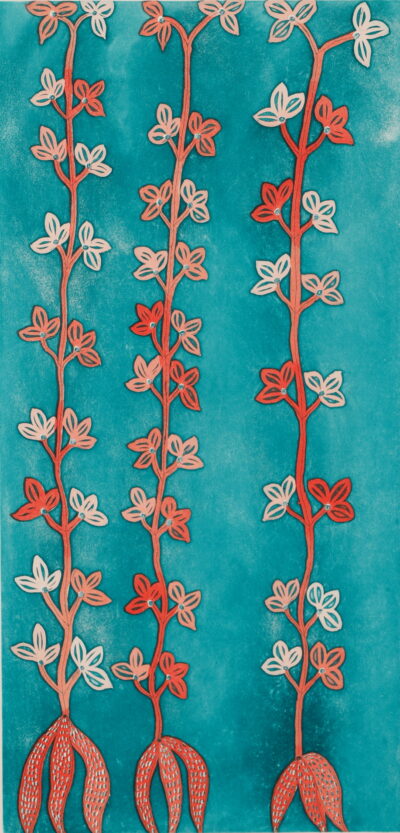 <br>Muluymuluy Wirrpanda</br><strong>Riny'tjaŋu </strong><br>50 x 24.5cm</br><br>ID: 1019-26</br>