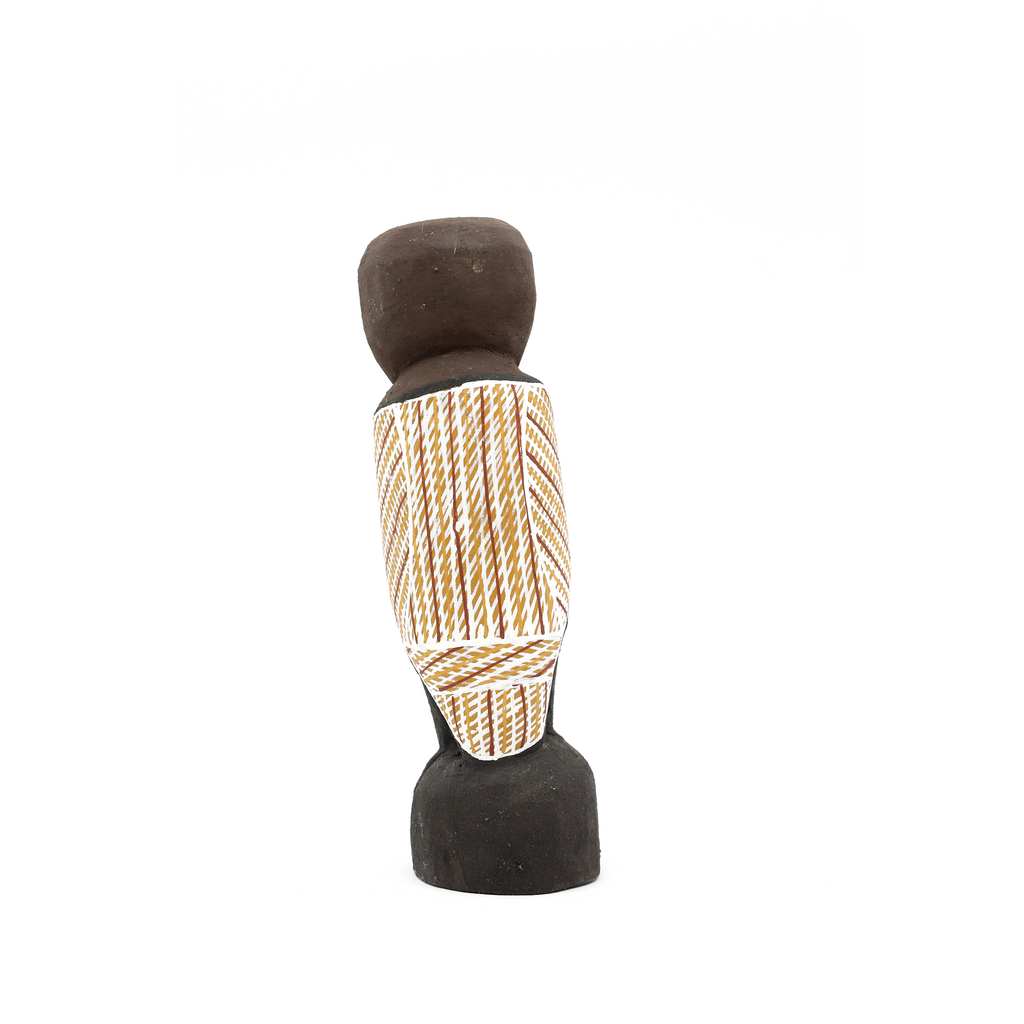 <br>Djul’djul Gurruwiwi</br><strong>Worrwurr - Dhuḏuthuḏu (owl carving)</strong><br>19 cm x 6 cm</br><br>ID: 466-26</br> - Image 4