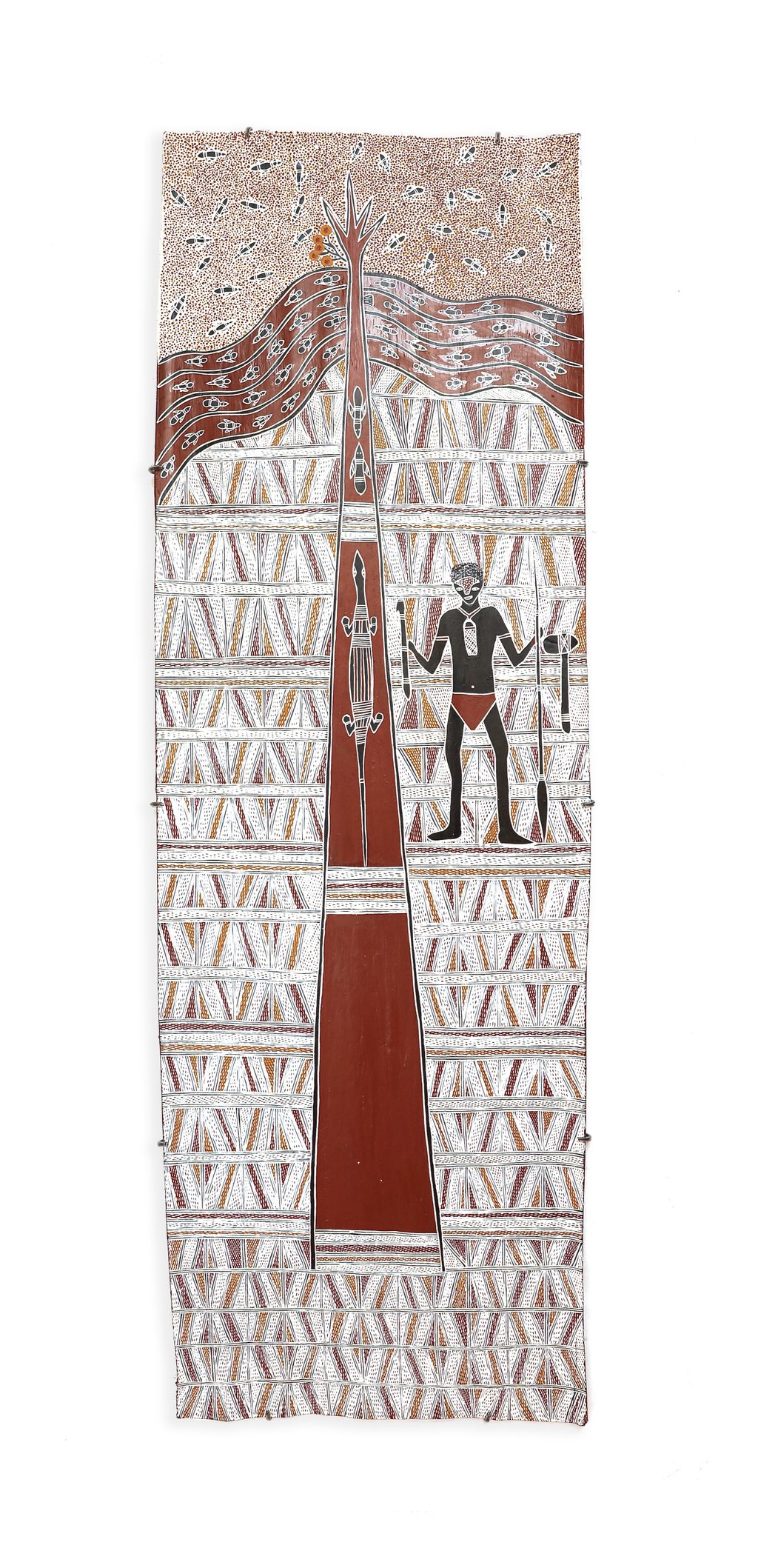 <br>Burŋanydji #2 Gaykamaŋu</br><strong>Wuyal</strong><br>141 x 47cm</br><br>ID: 2652-21</br> - Image 2